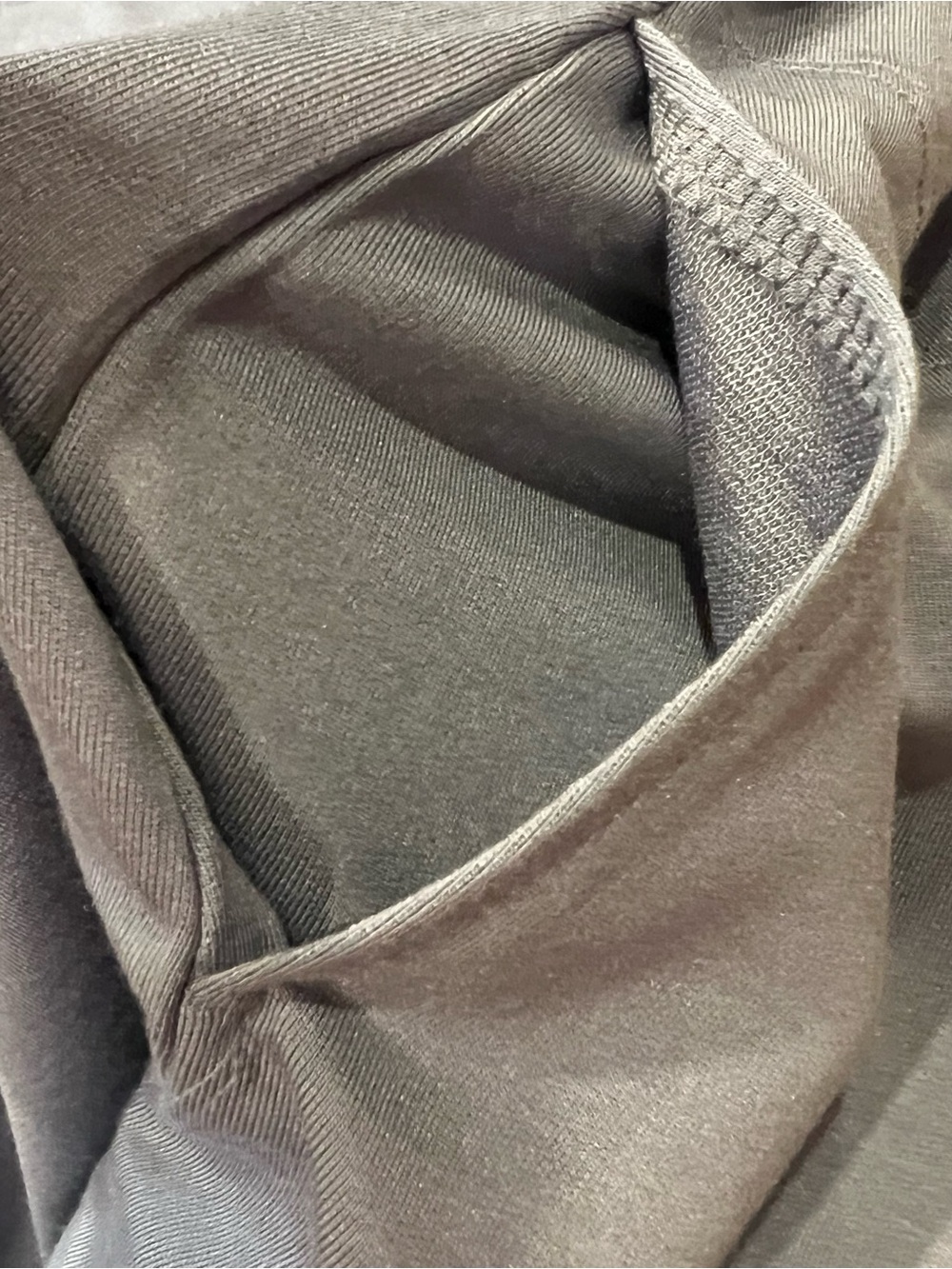 Max & Mia Light Muted Blue Open-Front Draped Cardigan Ribbed Pockets Size XL - Picture 6 of 8
